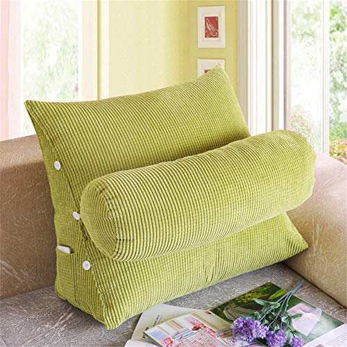 QAZW Einfach Unifarben Lesekissen auf Cord Atmungsaktiv Rückenkissen Keilkissen Bequem Einstellbar Wedge Pillow Abnehmbar Das perfekte Couch Kissen Für Büro Schlafzimmer etc