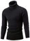 AIDEAONE Pull à Col Roulé pour Homme Pulls Basique Slim Fit Chaud Jumper Manches Longues Noir L