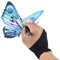 Künstler Handschuhe Zeichenhandschuh mit 2 Fingern, Elastisch Zeichnung Handschuhe Two-Finger Glove für Grafiktablett/Pen Display/Leuchtkasten, geeignet für Rechts und Linkshänder