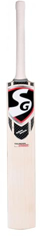 SG Thunder Striker Cricketschläger mit kurzem Griff, englische Weide
