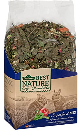 Dehner Best Nature Nagerfutter, Degu-/Chinchillafutter Superfood Mix, 1.5 kg