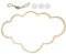 BuyWeek Wandspiegel für Kinderzimmer, Wolke Kinderspiegel Acryl Wandaufkleber Spiegel Wandspiegel für Kinderzimmer, Kunst, Heimdekoration(Wolke)
