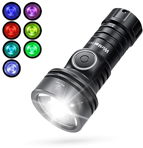 Wurkkos TS11 Mini Taschenlampe LED, 2000 Lumen Klein Taschenlampen SFT40 Led mit RGB Auxiliary,Max Throw 616M Outdoor Taschenlampe USB-C Wiederaufladbar 18350 mit TIR-Objektiv, BLF Anduril 2.0 UI