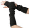 OTKARXUS Women Long Fingerless Gloves,1Pair Knit Long Sleeve Arm Warmers,Winter Warner Elbow Length Mittens with Thumb Hole for Ladies Women Girls (Black)