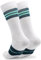 NORTEI Fahrradsocken, Lange Radsocken, MTB, Triathlon, Laufen, Atmungsfähig, Gepolstert, Sportsocken für Radfahren für Herren und Frauen (DE/NL/SE/PL, Alphanumerisch, S, M, Regular, Regular, Smaragd)