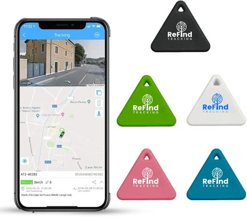 ReFind R3 Smart Tracker for Android and iPhone. Mini GPS Tag Bluetooth 5.0 Key Finder. Samsung Air Tag Alternative for Keys, Pets, Wallets and Luggage (Pink)