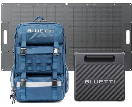 BLUETTI Handsfree 1 Station Électrique Portable à Dos et 100W Panneau Solaire (expédié séparément), 268,8Wh 300W LiFePO4 Générateur Solaire avec Sac à Dos 42L pour Randonnée, Photographie, voyages