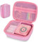 Hikkon Etui pour Appareil Photo Adapté pour CAMCLID/HiMont/ASTGMI/Dylanto/GREENKINDER/Gofunly Appareil Photo Instantané Enfant, Étui Résistant aux Chocs avec Dragonne - étui Uniquement(Rose)