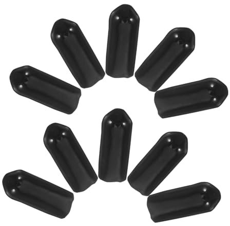 ABOOFAN 150pcs Safety Bolt Cap Gummi -endkappen Für Handgefertigtes Zubehör Flexible Endabdeckungen Für Metallrohrrunde Runde Gummi -kappen Zum Bolzenschutz Und Gummiband