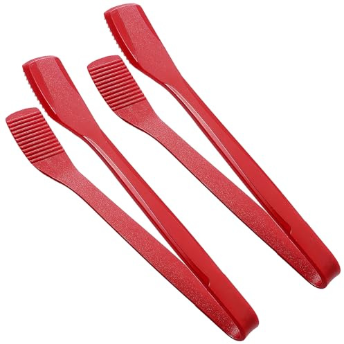2 Stück Küchenzange Silikon Grillzange Hitzebeständigem 27cm Küchenhelfer Lebensmittelzange Kochpinzette Pinzettenzange Küche zum Kochen Grillen BBQ Backen Leicht zu Reinigen Küchen Utensilien set Rot