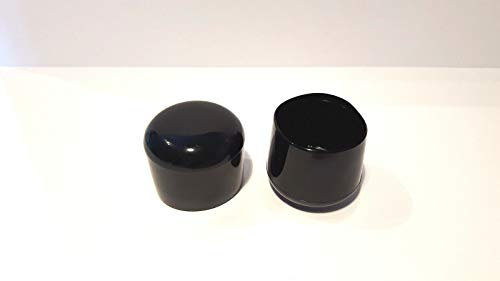 4 Kappen, schwarz, für Rundrohre/Rundstäbe/Pfostenkappen