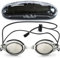 Proswims Lunettes Piscine Adulte, Enfants - Lunettes de Natation - Lunettes Natation Adulte Antibuée avec Sangle Élastique, Étui Rigide et Chiffonnette de Nettoyage en Microfibre Gris