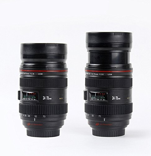 MUG ZOOMABLE Bouteille Isotherme Type Objectif Canon 24 70 Tasse Pot à Crayon Appareil Photo - ADAPTOUT Marque FRANÇAISE