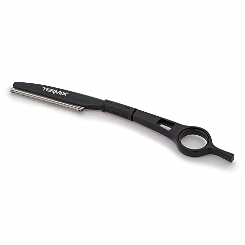 Termix professionelles Gravurrasiermesser. Werkzeug für Schnitte und Gravuren. Austauschbare, hochwertige Edelstahlklingen. Farbe: Schwarz.