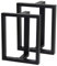 Natural Goods Berlin 2X Tisch-Kufen T-Form | Schwerlast Bank-Gestell aus Metall | Möbel-Kufen stabil | Tisch-Beine für Couchtisch & Sitz-Bank | Tisch-Füße in Schwarz | Tisch-Bein 35x42 cm