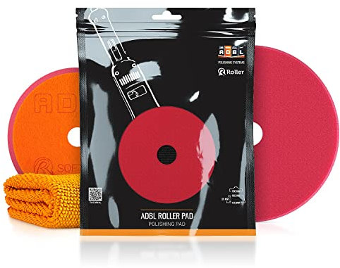 ADBL Roller Pad-DA Soft Polierpad - Polierschwamm für Ø150mm Stützteller - Profi Polierpad mit Klettverschluss - Polierschwamm, Auto Polieren, Schwamm Polierteller