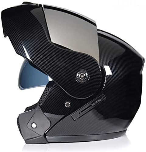 Modularer Motorradhelm mit zwei Visieren Klappbare Motorradhelme für Männer DOT-geprüfte modulare Motorradhelme für Damen Vollflächige modulare Motorradhelme