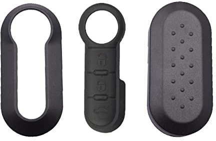Guscio chiave con 3 Tasti Compatibile Con Fiat Punto - Stilo - Panda - 500 –500L - Lancia Delta Ottimo per Proteggere la tua Chiave