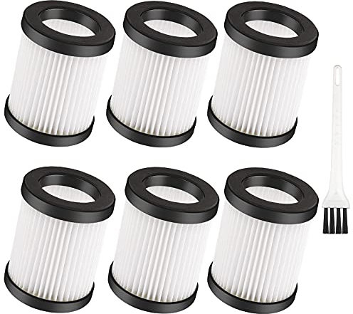 6 Stück XL-618A Fliters Ersatzfilter für Moosoo XL-618A M8-PRO schnurlosen Staubsauger waschbar