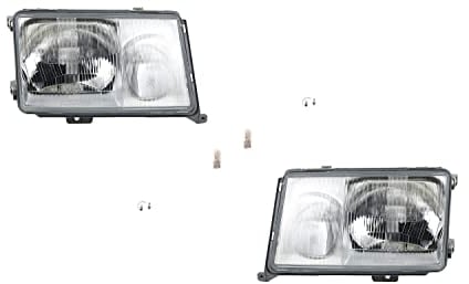 Johns, passend für Mercedes W124 Scheinwerfer 09/89-06/93 + Leuchtmit. Set links rechts