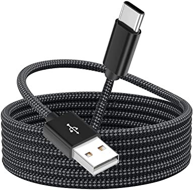 tuare USB C Charger Cable 3M, 10ft PS5 Controller Long Fast Charging Type C cable, Nylon USB Type C Cable Compatible for Samsung Galaxy S25 S24 Ultra S21, Pixel, iPhone16, Huawei, Switch, Steam etc.