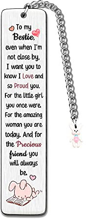 Bestie Segnalibri per donne adolescenti Natale laurea addio segnalibro migliore amico compleanno ritorno a scuola regali apprezzare amicizia incoraggiamento pensionamento ringraziamento ricordo