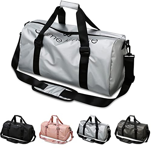 Sporttasche Reisetasche für Damen und Herren, Sporttasche mit Schuhfach und Nassfach, Leichte Wasserdicht Sport Duffel Bag Weekender Tasche Trainingstasche für Sport Gym Reise Yoga