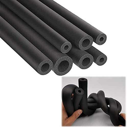 KEIOMI Klimaanlage Wärmeisolierung Rohr Schwarz Wasserdicht Schaumstoffrohr, Rohrisolierung, ID 6mm 16mm 35mm 38mm 48mm, Für Handgriff Unterstützung Winter Bewässerung Sprinkler