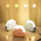 Veilleuse Enfant LED Rechargeable Portable, Petite Lampe Chambre Allaitement Bébé, Bebe Veilleuse de USB Chevet, Veilleuse Intensité Réglable, Cadeau Enfant Voyage Garçon Fille (Bleu)
