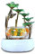 Décoration d'aquarium Fontaine en céramique Bureau Bureau Cadeaux créatifs Maison Aquarium Salon Eau Meuble TV Petits Ornements