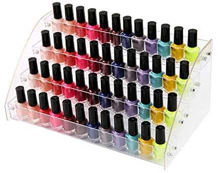 Vernis À Ongles - Rangement Vernis À Ongle Gains Place, Organisateur Ongles Universel Présentoir Pouvant Contenir Jusqu'À 60 Bouteilles, Acrylique Transparent Maquillage Présentoir Rack