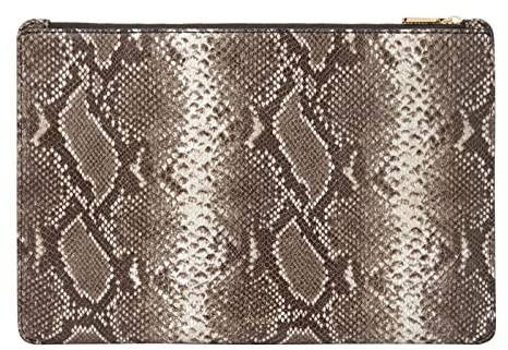 Fossil Geldbörse für Damen – Pouch geprägt bedruckt Leder, SLG1583874 – 27,9 cm L x 0,6 cm B x 18,4 cm H