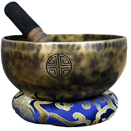 Juego de cuencos de canto de luna llena profesional, cuenco de canto tibetano hecho a mano, cuenco de canto budista nepalí, ideal for meditación de yoga y curación de sonido (Color : 30CM)