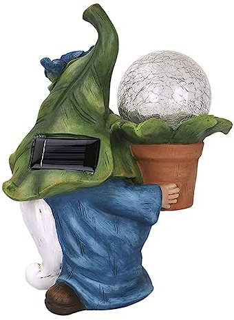 OSALADI Solarbetriebene Harz-bastellampe Puppen-design -licht Für Die Außendekoration