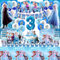 106 Pcs Froze Geburtstagsdeko 3 Jahre, Elsa Geburtstagsparty Ballon 3, Froze Partygeschirr Set, Froze Luftballon Elsa, Froze Cake Decoration 3, Froze Pappteller Und Becher, Elsa Tischdeko Geburtstag