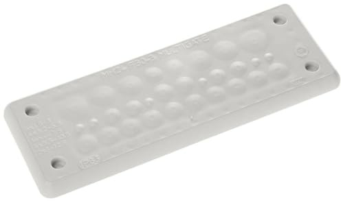 Trelleborg MH-24 F 30-3 Lichtgrau UL94 V-0 IP65 | TPE | Durchschraubplatte TPE Grau 1 Stück