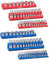 Spurtar Magnetic Socket Organiser 6 Pcs, Metric and SAE Magnetic Socket Holder Includes 1/4-Inch, 3/8-Inch, 1/2-Inch Drive Metric SAE Trays, Holds 143 Standard Size and Deep Size