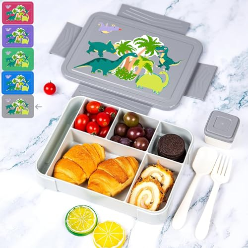 waziwe Brotdose Dinosaurier, Brotdose Kindergarten Junge, Bento Box Kinder, Brotdose Kindergarten, Brotdose Kinder Mit Fächern, School Mood Brotdose, Gut Markiert Brotdose, Brotdose Mit Trennwand
