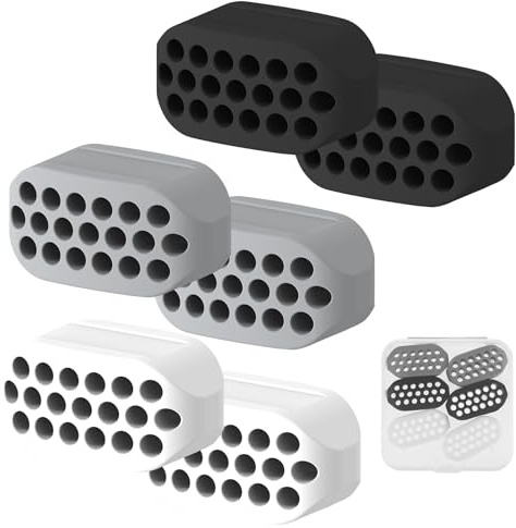 LEOEASIY 6 Pcs Jawline Trainer,Kommt mit 1 Aufbewahrungsbox,Jawline Gum,Kiefer Trainer,Gesichtsmuskeltrainer,Weich und VerschleißFest, Robust und Langlebig