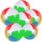 Wasserball Aufblasbar Bunt Wasserbälle Inflatable Ball Strandball, Wasserball in Regenbogenfarben Strandbälle in 30cm (4) und 40cm (2) für Kinder Sommeraktivitäten im Freien Schwimmbad-Strandparty