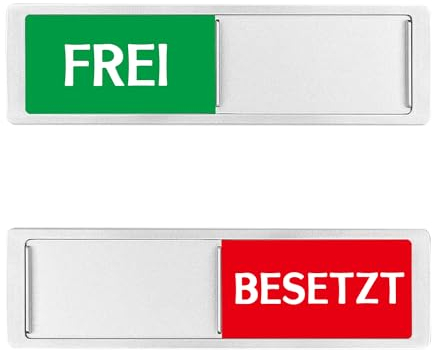 1 Stück Schiebeschild, Magnetschild, Schiebeanzeige, Frei-Besetzt-Schild, Klebeschild, Wc-Wartezimmer-Dekoration