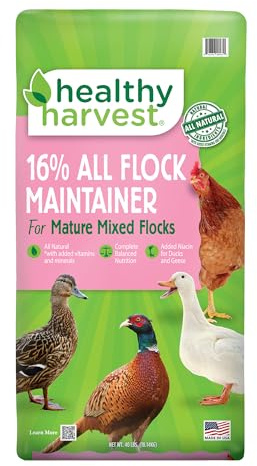 Healthy Harvest 16% Flock Maintainer for Mixed Flocks of Adult Birds, 40 lb Bag