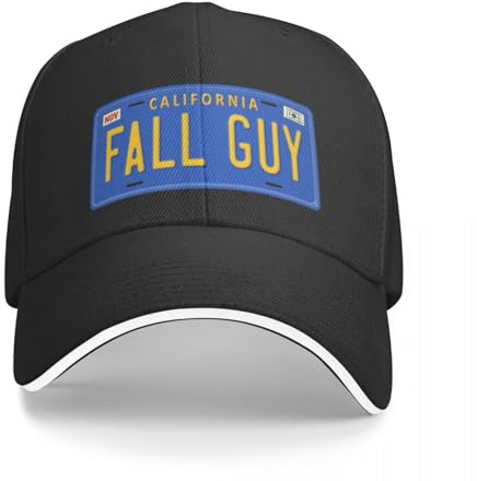 CWCMZDH Baseballmütze Baseballkappe Fall Guy - Plate California 81 Baseball Cap schwarz Flauschige Mütze Damen Hüte Herren