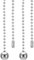 PATIKIL 1M 3.3ft Ceiling Fan Pull Chain, 2 Pcs Beaded Pulls Cord Extender Ball Pendant for Fan Light Chandelier Table Lamp Pulling Switch, Silver Tone