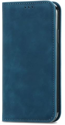 ILING Cover per OPPO A40 4G / OPPO A40M / OPPO A60 5G, Custodia a Premium Pelle PU Portafoglio Caso, Retrò Antiurto Flip Cover con Slot per Scheda/Funzione di Supporto/RFID Blocking (Blu)