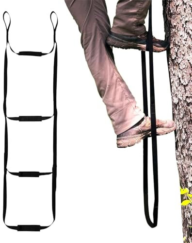 Rope Ladder for Boat | Nylon Portable Rope Ladder | Lightweight Tree Ladder Toy, Playground Ladder, Multifunctional Climb Sticks Equipment Tool for Outdoor Climbing Caving