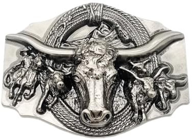 Qsvbeeqj Gravierte Kuh Gürtelschnalle Vintage Exotische Taillengürtelschnalle Rostfrei Gürtelzubehör Gürtelschnalle Für Verschlussgürtel