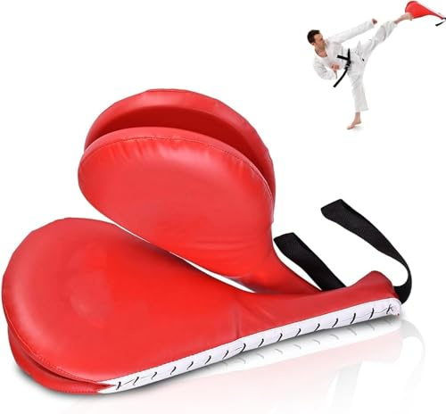 Taekwondo Kick Pads, 39x19,5x5cm karaté Arts Martiaux cibles de Frappe Tapis d'entraînement de Kickboxing équipement d'entraînement léger pour Enfants Jeunes et Adultes