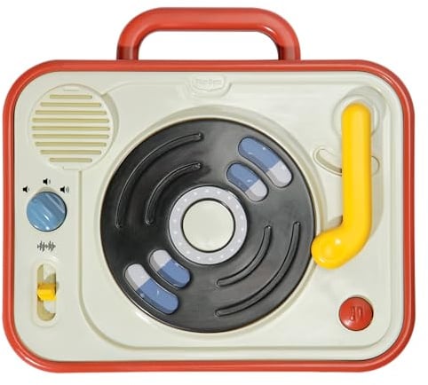 Tiny Love Tiny Rockers DJ-Pult,Musikalisches Spielzeug mit 13 Rock-Melodien, Soundregler, Guck-Guck-Schallplatte, Pausetaste, Lautstärkeregler & Tragegriff, Fördert Kreativität & Kognition