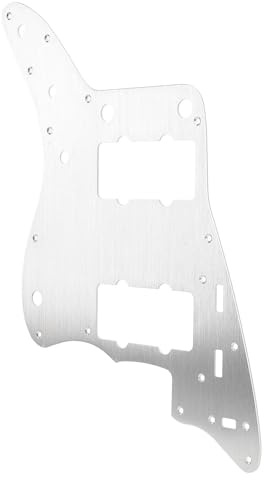 Piatto di Graffio per Battute di Chitarra Elettrica con 13 Buche in Lega di Alluminio Nero | Piatto di Protezione Anti -scratch per Jazzmaster | STURDy Guitar Pickguard
